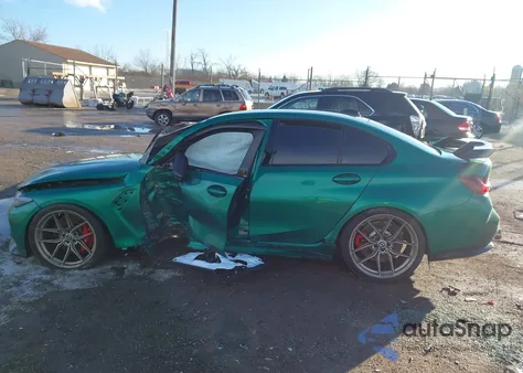 2022 BMW M3 Competition xDrive z USA, uszkodzony, nr VIN WBS43AY0XNFM40047